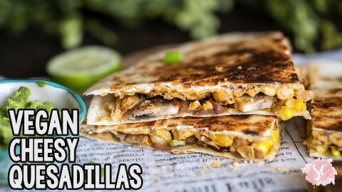 Cheesy Vegan Quesadilla Recipe Ingredients #healthyliving #healthylifestyles #recipes #glow