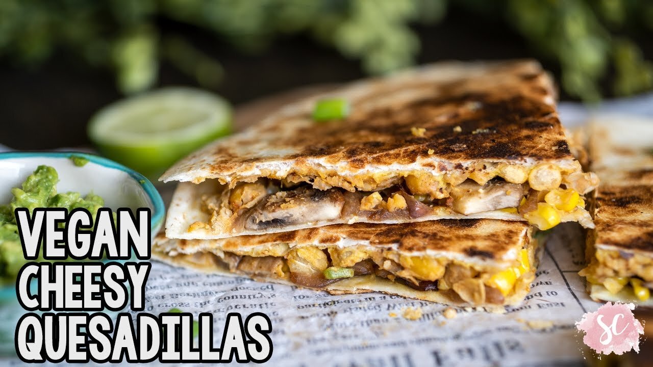 Cheesy Vegan Quesadilla Recipe Ingredients #healthyliving #healthylifestyles #recipes #glow