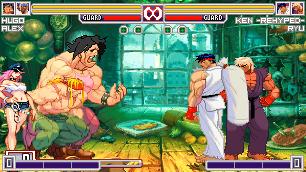 MUGEN - GM's Alex & Hugo vs. Ryu ReHyped & Ken ReHyped - Download