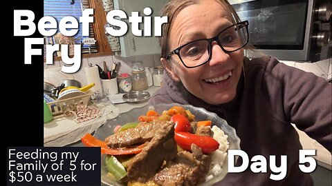 Day 5: Budget-Friendly Beef Stir Fry | Feeding 5 for $50 a Week