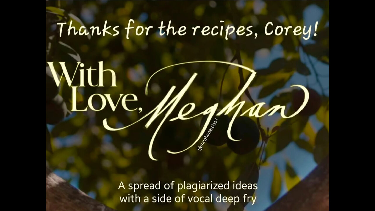 Cooking Up Drama: Meghan's Fake Netflix Trailer Part 2