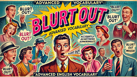 Vocabulary and Pronunciation "BLURT OUT" Advanced English