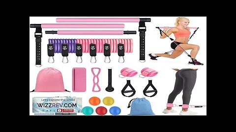 Pilates Bar Kit with Resistance Bands Multifunctional Stretched Fusion Pilates Bar Kit Review