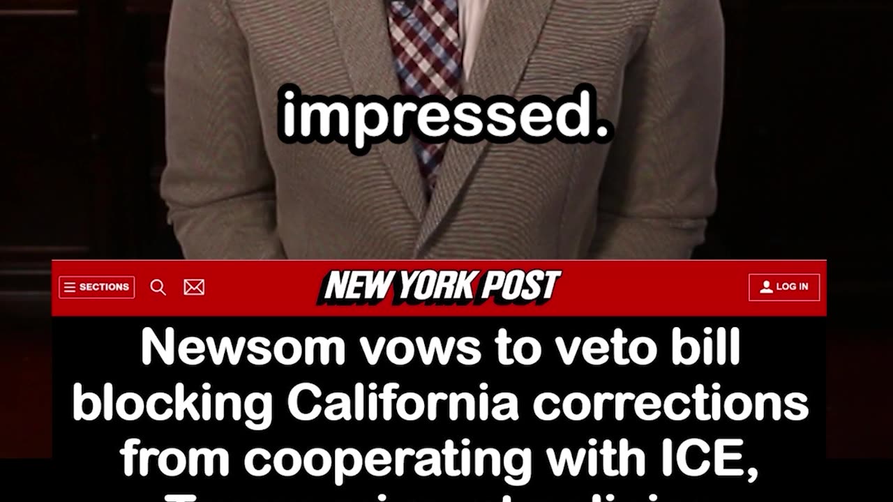 Newsom Vows to Veto Bill Blocking California Corrections from Cooperating with ICE