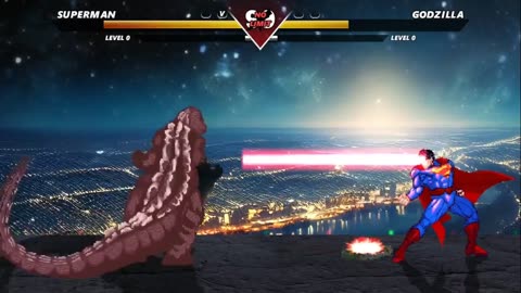 SUPERMAN vs GODZILLA - (Hardest AI)