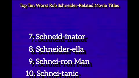 Space Ice Top Ten List