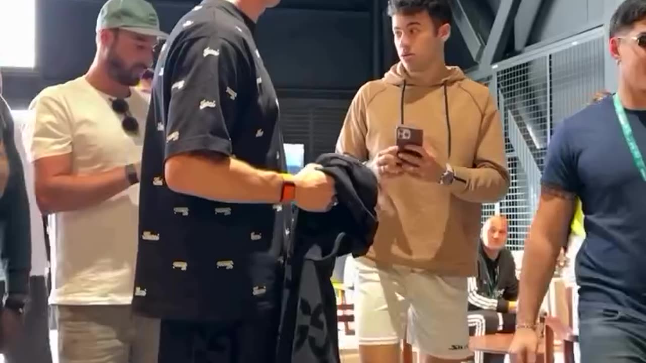 Cristiano Ronaldo has arrived at the Padel Championship