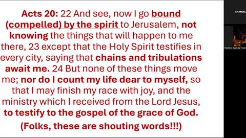 COMPELLED BY THE HOLY SPIRIT