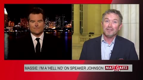 Rep. Thomas Massie Tells Matt Gaetz on OAN: "I'm a 'Hell No' on Speaker Johnson"