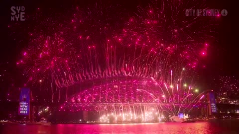 Sydney sees in 2025 with its biggest ever fireworks display