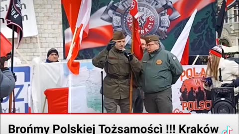 🇵🇱Kraków 1.02.2025 Wiec 🇵🇱Polskiej Tożsamości Narodowej ‼️ Wojciech Olszański