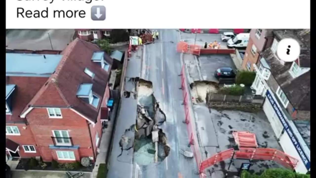 Godstone Sinkholes: Major Incident Declared After Second Pit Opens Up On Street