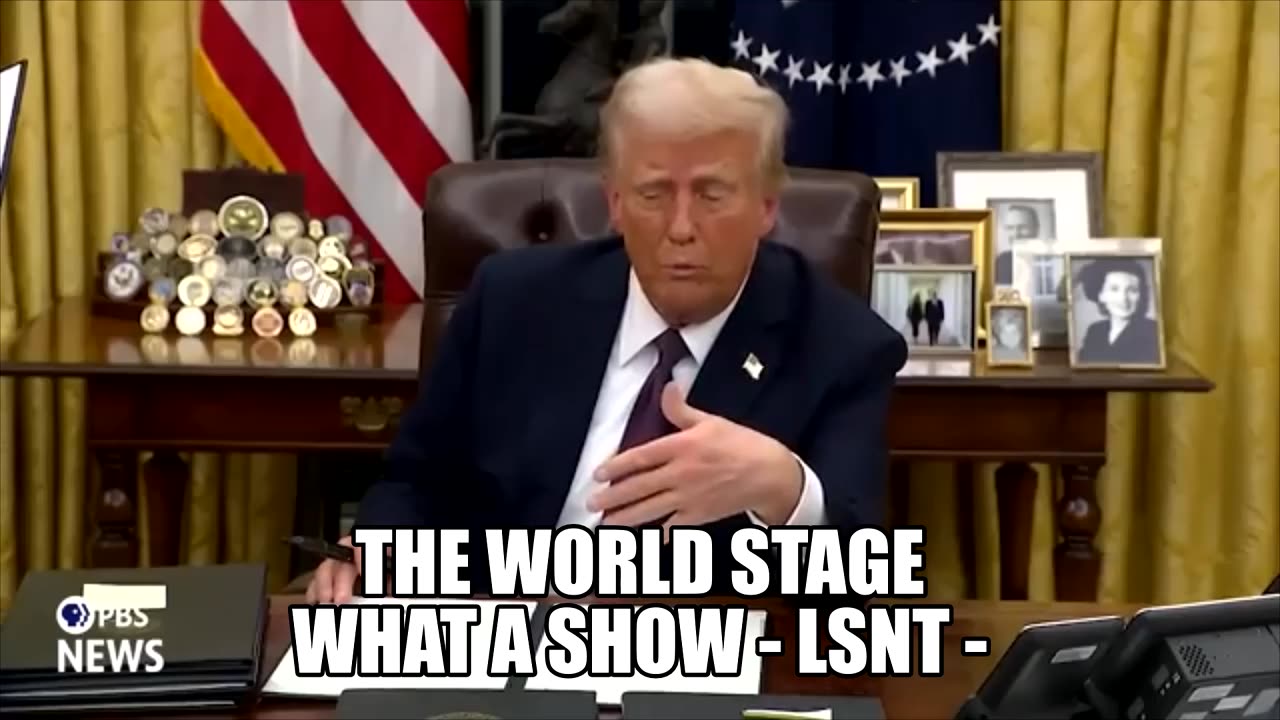 Only In AMERICA - Trump Signs Executive Order Whilst World Watches?