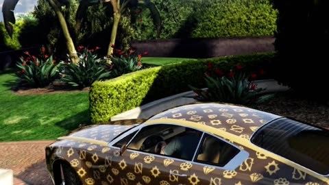 GTA 5 Parking Golden Modified Rolls Royce