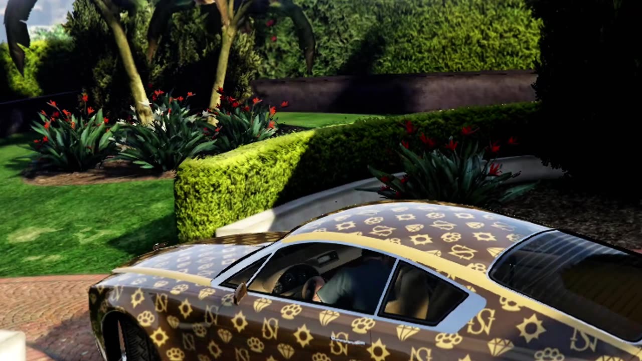 GTA 5 Parking Golden Modified Rolls Royce