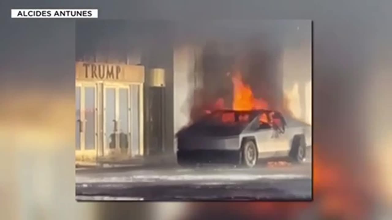 Cyber Truck Explodes