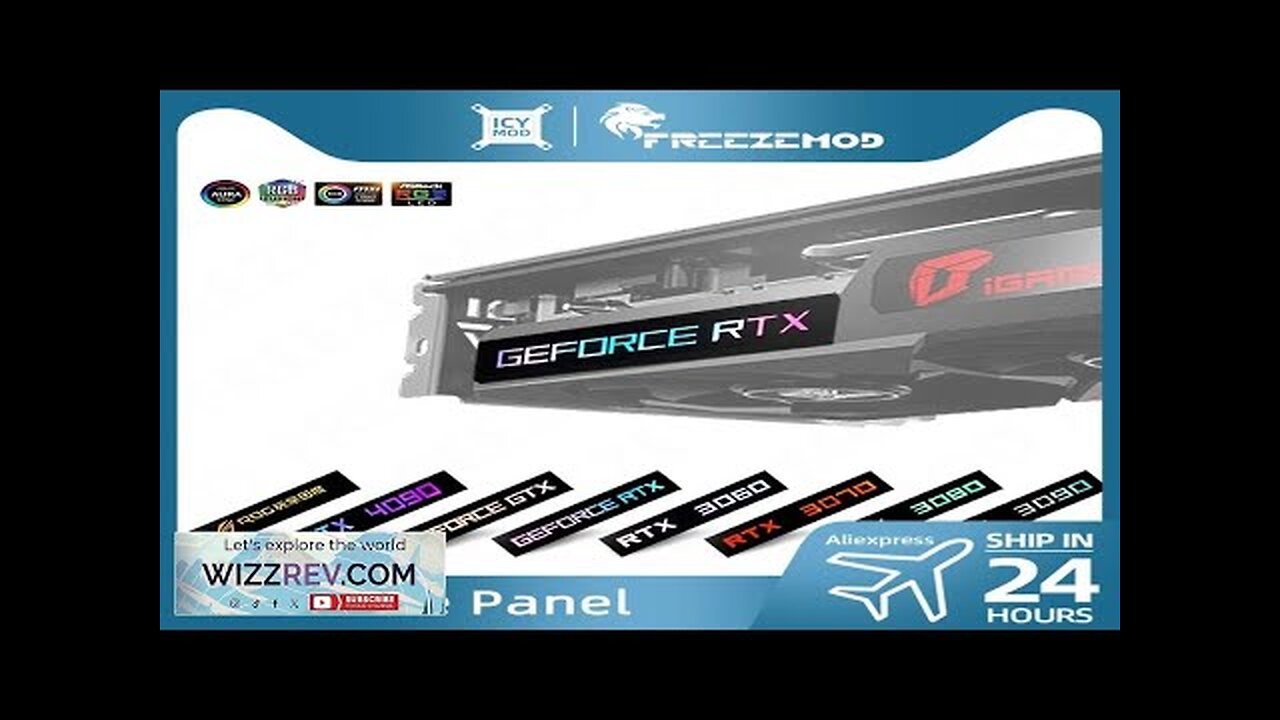 FREEZEMOD GPU Side Panel RTX3090 GTX ROG PC Decoration Video Card Plate Review