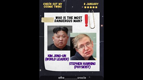 The FASCINATING Pattern of January 8th Minds (Stephen Hawking's Legacy ⭐)