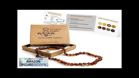 Baltic Amber Necklace (Authentic Certified) 12.5 inches Unisex Jewelry Review