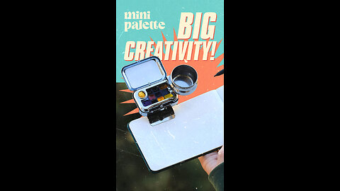 Portable Mini Watercolor Palette Box