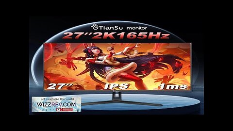 Tiansu 27 Inch Gaming Monitor 144Hz 2k 2560*1440 Computer Monitor 2k FHD Review