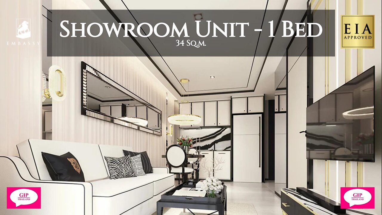 The Embassy, Jomtien, Thailand, Showroom 1 Bedroom Unit Walkthrough