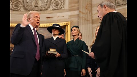 Trump Inauguration Day, Hand Not On Bible?