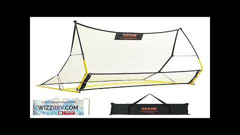 VEVOR Soccer Trainer 2-IN-1 Portable Soccer Rebounder Net 71"x40" Iron Soccer Practice Review