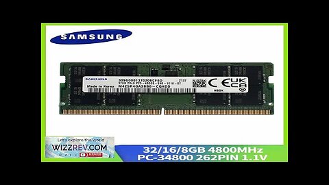 2/1PCS Samsung Laptop Memoria DDR5 32GB 16GB 8GB Ram 4800MHz PC5-34800 1.1V Review