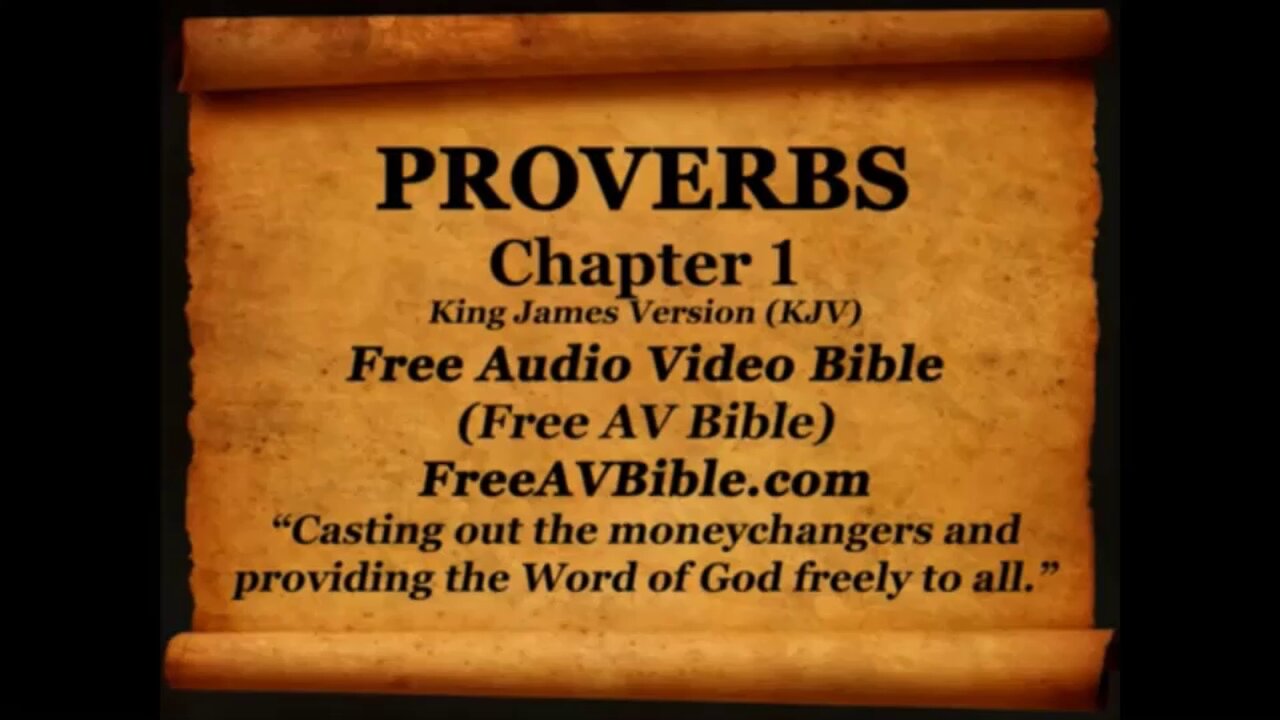 Proverbs KJV read along audio bible with piano worship music in the backgrounduwe video