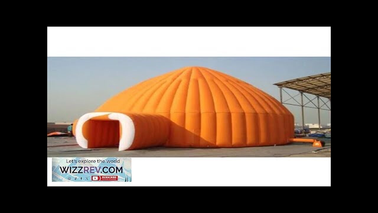 Good quality large Orange dome tent camping tent inflatable dome tent Review