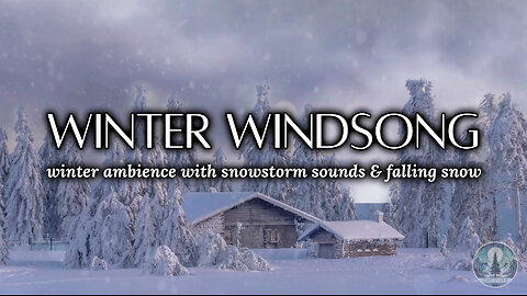 Winter Ambience with Wind Sounds & Falling Snow for Relaxation ❄️🌨️ | Sounds of Nature