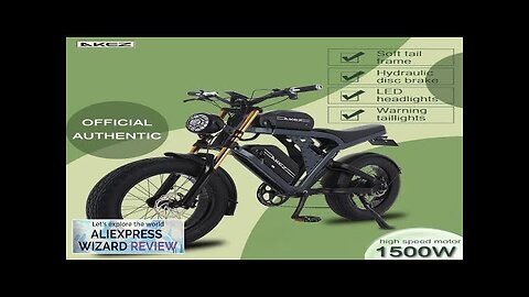 AKEZ Electric Bicycle Road High Speed Electric Sport Bike Bicycle 48V 1500W Review