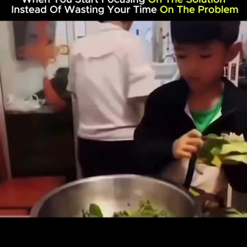 When you start focusing on the solution instead of wasting your time on the problem