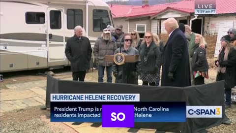 President Trump let the citizens of Western North Carolina speak