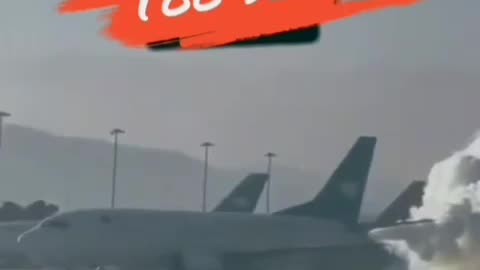 Chemtrail plane accidentally starts dispersing on Runway