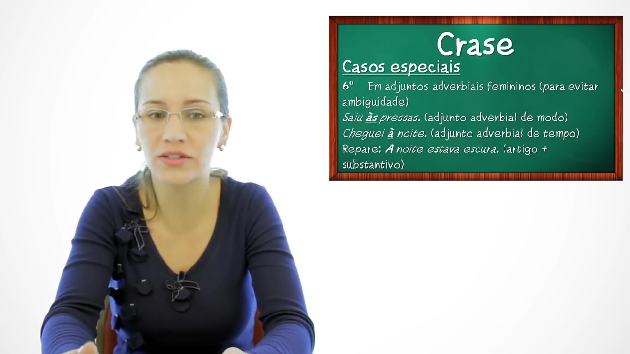 Quando usar a Crase. - Aula gratuita de Português para Vestibular Enem e Concursos Língua portuguesa