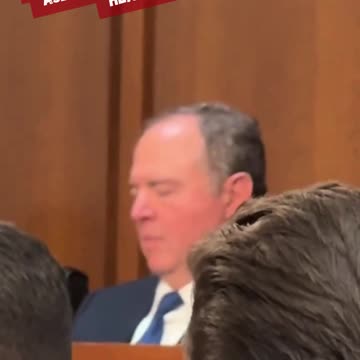 Senator Adam Schiff falls asleep LIVE at Pam Bondi hearing