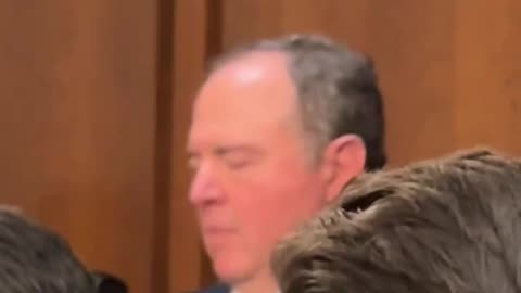 Senator Adam Schiff falls asleep LIVE at Pam Bondi hearing