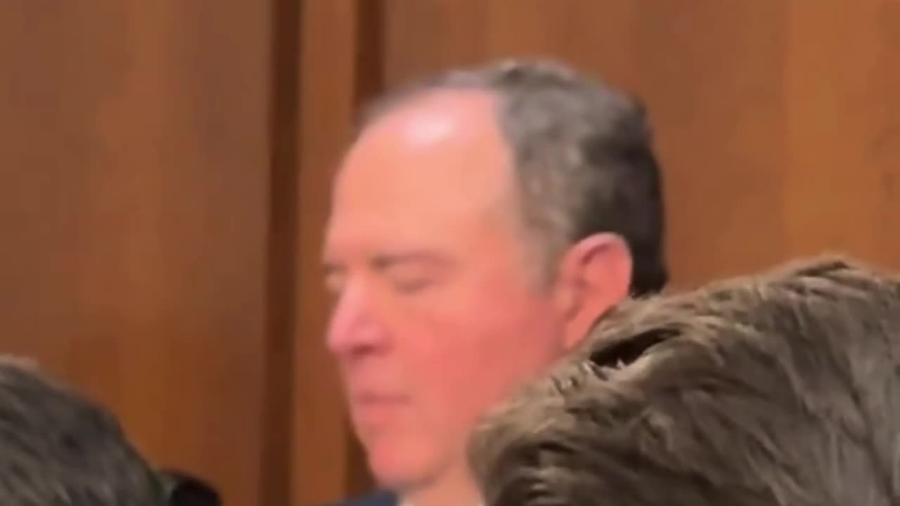 Senator Adam Schiff falls asleep LIVE at Pam Bondi hearing