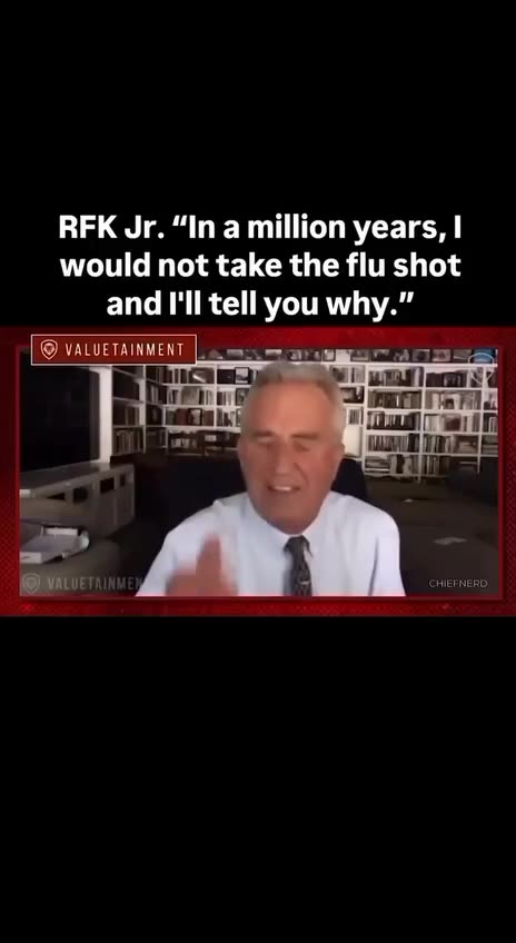 🚨 SHOCKING: Robert F. Kennedy Jr. said: “If you get the Flu Shot…you’re 4.4 times more li...