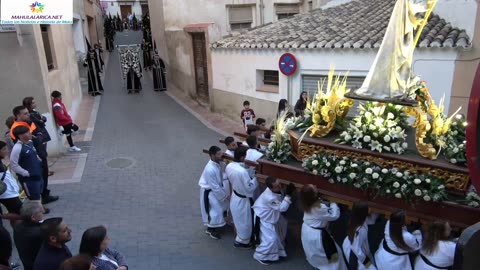 Procesión del Santo Entierro en Mula el viernes santo 2023.