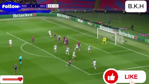 HIGHLIGHT (3-1) | Barcelona vs Benfica | Uefa Champions League 2025 | Goals & Highlights