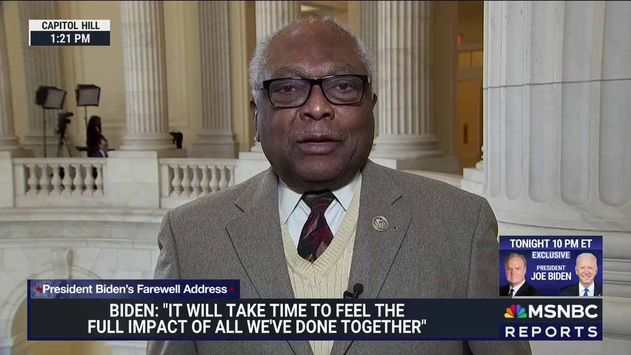 Dem Rep. Jim Clyburn Says Biden is One of the Greatest Presidents in American History