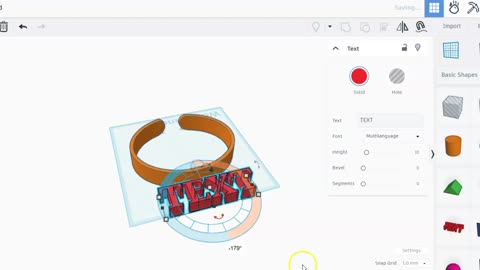 Armbånd i TinkerCad - Del 3: Tekst på armbåndet