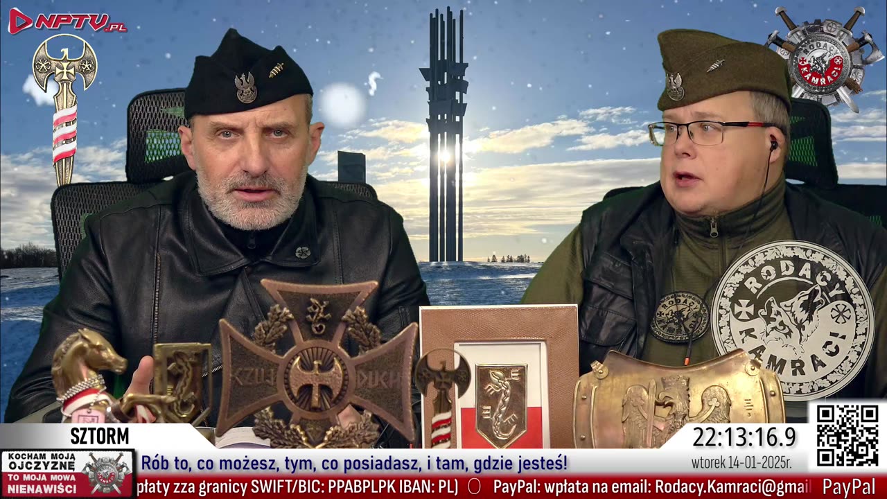 SZTORM. 14.01.2025r. W. Olszański, M. Osadowski Rodacy Kamraci NPTV.pl