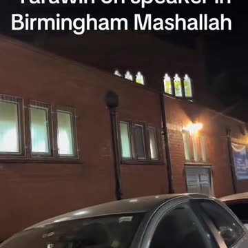 Islamic jibberish blared from speakers in Birmingham.