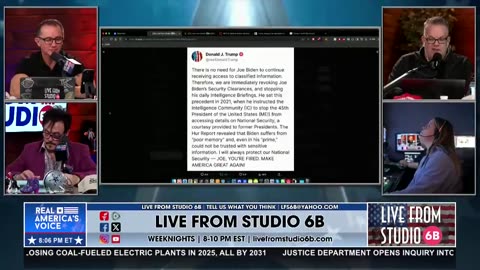 BREAKING: TRUMP REVOKES BIDEN’S SECURITY CLEARANCE