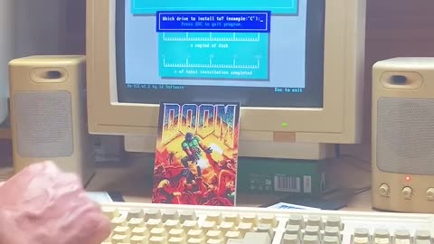 Time Travel to 1993: Installing DOOM on My PC!