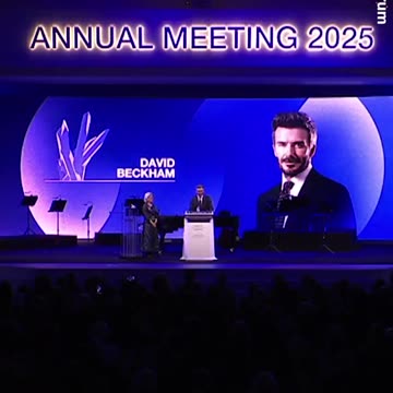David Beckham calls for equal opportunities for girls at WEF